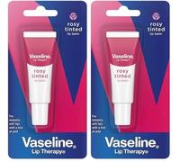 Vaseline Balsamo per labbra Rosy Tinted protegge le labbra dall'essiccazione preparata con 100% pura vaselina 10 g (Confezione da 2)
