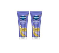 Vaseline Gluta-Hya Overnight Radiance Serum Burst Lotion - Lozione Idratante per il Corpo con Acido Ialuronico e Glutatione - Cura con Antiossidanti per una Pelle Liscia e Tonica - 2 × 200 ml