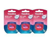 Vaseline Lip Therapy 7G Rosy | Pflegender Lippenbalsam für optimale Feuchtigkeit | 3 x 7g (Rosy (3er Pack))