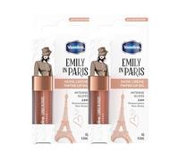 Vaseline x Emily in Paris Lip Oil Nude Crème, lucidalabbra colorato per labbra più carnose, (Nude Crème - 2 x4g)