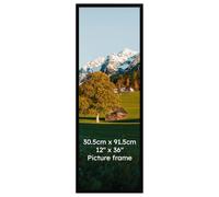 Vasemouh Cornice 30x90,Perfetto per Casa,Alluminio Cornice Nera,1 Pezzo