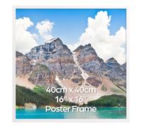 Vasemouh Cornice 40x40,Perfetto per Casa, PVC Cornice Bianca,1 Pezzo