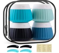 Vasetti di crema in silicone a tenuta stagna essenziali da viaggio per cosmetici viso mani corpo crema contenitori da viaggio per articoli da toeletta