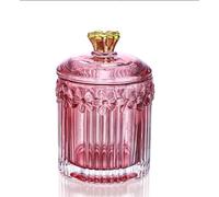 Vasetti Per Marmellata Barattoli di marmellata decorativi in vetro con coperchi Marmellata di cristallo, contenitore for caramelle, barattolo da bagno, decorazione for matrimoni, regalo(Red2)