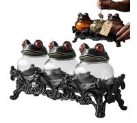 Vasetti per spezie - Contenitori dal design carino, per sale e pepe, organizzatore decorativo da cucina per spezie, erbe, spezie, barattolo da farmacia con coperchio per dispensa, Sc