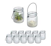 Vasetti portacandele Barattoli decorativi Ampolle per candele 200 g 12 pz.