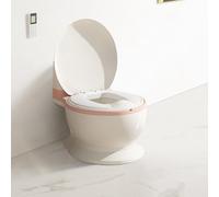 Vasetto da bagno musicale per l'apprendimento della pulizia - WC Bebe & Bambino - comodo antiscivolo con rumore di caccia e musica, colore: rosa-1 pezzo