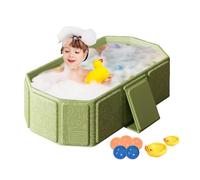 Vasetto da bagno pieghevole per bambini, pieghevole, pieghevole, portatile, per panini, 5 palline, 2 anche, giocattolo per bambini 0-8 anni, ragazzi, ragazze, 29,53 x 27,56 x 9,84 pollici
