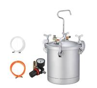 Vasetto di vernice a pressione da 10 litri, secchio a pressione da 2,5 galloni con 2 tubi di vernice serbatoio a pressione per colata in resina.