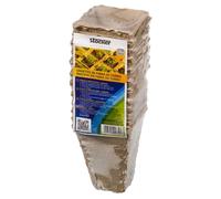 Vasetto in fibra di torba Stocker quadrato 6 x 6 x h9 cm