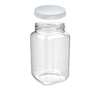 Vasetto jar barattolo in plastica infrangibile con tappo in metallo 460cc