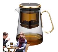 Vasetto per infuso da tè - Teiera 5x10x10 Cm Con Infusori Per Tè Sfuso Con Colino | Bollitore Da Tè In Vetro Magnetico | Elegante Infusore Per Tè Ornamento Con Manico Per Il Tè In Fiori E E
