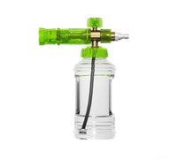 Vasetto spray in schiuma per idropulitrice con controllo della schiuma regolabile, capacità 1 l, interfaccia in acciaio inossidabile e ottone, per una pulizia affidabile di auto e esterni (A)