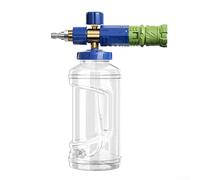 Vasetto spray in schiuma per lavaggio auto, capacità 1000 ml, alta pressione di esercizio, ideale per la pulizia multipla (blu-verde)