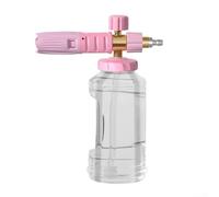 Vasetto spray in schiuma per lavaggio auto e superfici esterne, controllo della schiuma regolabile con ABS e struttura in metallo (polvere poco profonda)