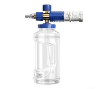 Vasetto spray in schiuma portatile da 1000 ml per un lavaggio efficiente dell'automobile, 4000 psi ad alta pressione per risultati rapidi (blu-bianco)