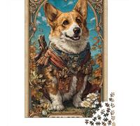 Vash The Noble Corgi Knight Jigsaw Puzzle Impossible 1000Pcs Decorazione Per La Casa. Rilassamento E Intelligence Per Adulti E Ragazzi Da 14 Anni 38x26cm/1000pcs