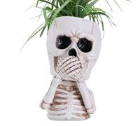 Vasi a teschi per piante, fioriere con teschio di piante succose - Teschio succulento, Pianta di Halloween, vaso per piante, fioriera di scheletri decorazioni per la casa soggiorno, camera da