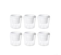 Vasi Autoirriganti Trasparenti per Piante da Interno(6pcs) | Design per trasparente, monitoraggio acqua, estetica , previene eccesso acqua, radici sane