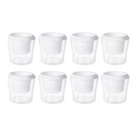 Vasi Autoirriganti Trasparenti per Piante da Interno(8pcs) | Design per trasparente, monitoraggio acqua, estetica , previene eccesso acqua, radici sane