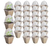 Vasi da banco con cupola - 30 pezzi vasi di torba leggeri | Vassoio di avviamento Vasi per piantare - per fiori e verdure piantare piante in vaso coltivazione giardino
