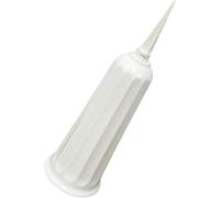 Vasi da cimitero con punte, supporto per fiori per tombe, composizioni floreali, commemorazioni e funerali (bianco)