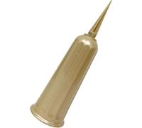 Vasi da cimitero con punte, supporto per fiori per tombe, composizioni floreali, commemorazioni e funerali (oro)