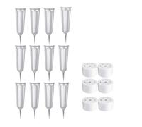 Vasi da Cimitero da 12 Pezzi con Punte Vasi Floreali Commemorativi Portafio2703