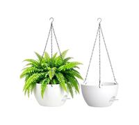 Vasi da fiori da appendere autoirriganti 20 x 20 x 11,6 cm e 25,4 x 25,4 x 15,2