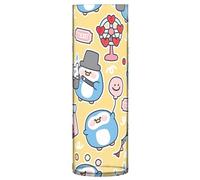 Vasi da fiori decorativi a forma di pinguino giallo a cilindro, grande vaso da fiori carino personalizzato unico moderno decorazione per la casa, 30 x 9,9 cm