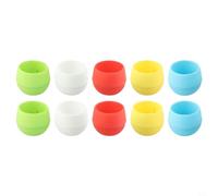 Vasi da fiori in plastica, 10 pezzi, mini vasi rotondi colorati per piante grasse, vasi da fiori per interni, contenitori per piante per la decorazione di casa e ufficio, colori misti