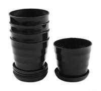 Vasi da fiori in plastica per piante grasse e piante da interno, confezione da 5, 9 x 8 x 6 cm, con fori di drenaggio, Modern Home & Garden Dr
