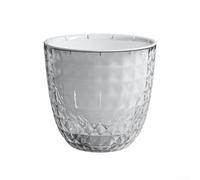 Vasi da fiori in plastica trasparente con serbatoio integrato per piante da interno come violette africane, monstera, piante grasse ed erbe, design leggero per la casa o (11 cm)