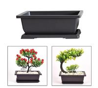 Vasi da fiori unici in plastica con drenaggio efficace per migliorare la tua esperienza di piantagione (vassoio rettangolare 29)