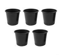 Vasi da per giardino Neri 5 Drenaggio Ottimo Vasi da per giardino | Ottimo drenaggio acqua, previene ristagni radicali, favorisce crescita per sana, base stabile per ogni pianta