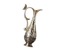 Vasi di arte del metallo Geometrico Dettagli in rilievo Vintage Bronzo Antico Vasi di Fiori Soggiorno Centrotavola Decori Accento Artistico Geometrico Metallo Fioriera