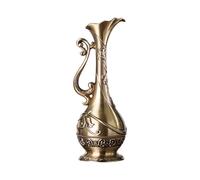 Vasi di arte del metallo Geometrico Dettagli in rilievo Vintage Bronzo Antico Vasi di Fiori Soggiorno Centrotavola Decori Accento Artistico Geometrico Metallo Fioriera