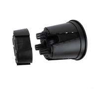 Vasi di funzionamento adatti per fori di drenaggio con fiori interni ed esterni - nero include plastica -pack per orchidee Plus piante d'appartamento (12 x 8,3 x 14 cm / 15 x 10,5 x 15,3 cm / 18 x