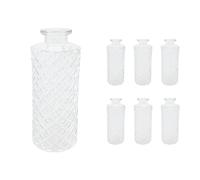 Vasi di vetro Mini vasi Vasi decorativi Set da 6 per decorazioni da tavolo