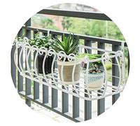 Vasi e accessori per piante Portafiori Per Balcone Da Giardino Esterno Scaffale Multifunzionale Ringhiera In Ferro Battuto Porta Fioriera Supporto Per Piante Sospese Fioriera Per Vasi Di Fiori Scaffal