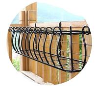 Vasi e accessori per piante Portafiori Per Balcone Da Giardino Esterno Scaffale Multifunzionale Ringhiera In Ferro Battuto Porta Fioriera Supporto Per Piante Sospese Fioriera Per Vasi Di Fiori Scaffal