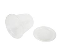 Vasi in plastica per orchidee da 17,8 cm, con fori scanalati e piattini attaccati, confezione da 15 per promuovere uno sviluppo sano delle radici e il flusso d'aria (1 pezzo con coperchio)
