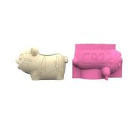 Vasi in silicone fatti a mano a forma di animale adatti per cemento o gesso, per progettare contenitori, stampi versatili in silicone