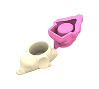 Vasi in silicone fatti a mano a forma di animale adatti per cemento o gesso, per progettare contenitori per piante