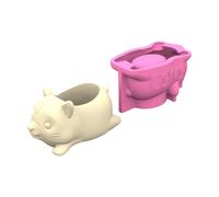 Vasi in silicone fatti a mano a forma di animale adatti per cemento o intonaco per progettare contenitori vaso