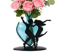 Vasi per centrotavola, a forma di cuore, romantico supporto floreale, vasi da fiori con coppia danzante supporto per centrotavola | per casa, soggiorno, cucina, sala da pranzo, camera da letto