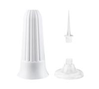 Vasi Per Cimitero Monumenti commemorativi da esterno, vasi fiori giardino, marcatori a punta lunga, forniture for festival in plastica for tombe, decorazioni for cimiteri(WHITE)