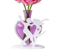 Vasi per monete padronali | Arrangiamento floreale moderno a forma di cuore,Vasi con supporto per coppia danzante per decorazione - per giardino tavolino da matrimonio casa sala