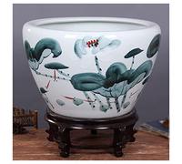 Vasi per Piante da Giardino per Interni ed Esterni Vaso da Fiori in Ceramica Ninfea Ciotola per Serbatoio Vaso per Piante di Loto Cortile Extra Grande Balcone Ornamenti per Serbatoio d'Acqua