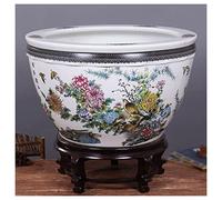 Vasi per Piante da Giardino per Interni ed Esterni Vaso da Fiori in Ceramica Ninfea Ciotola per Serbatoio Vaso per Piante di Loto Cortile Extra Grande Balcone Ornamenti per Serbatoio d'Acqua